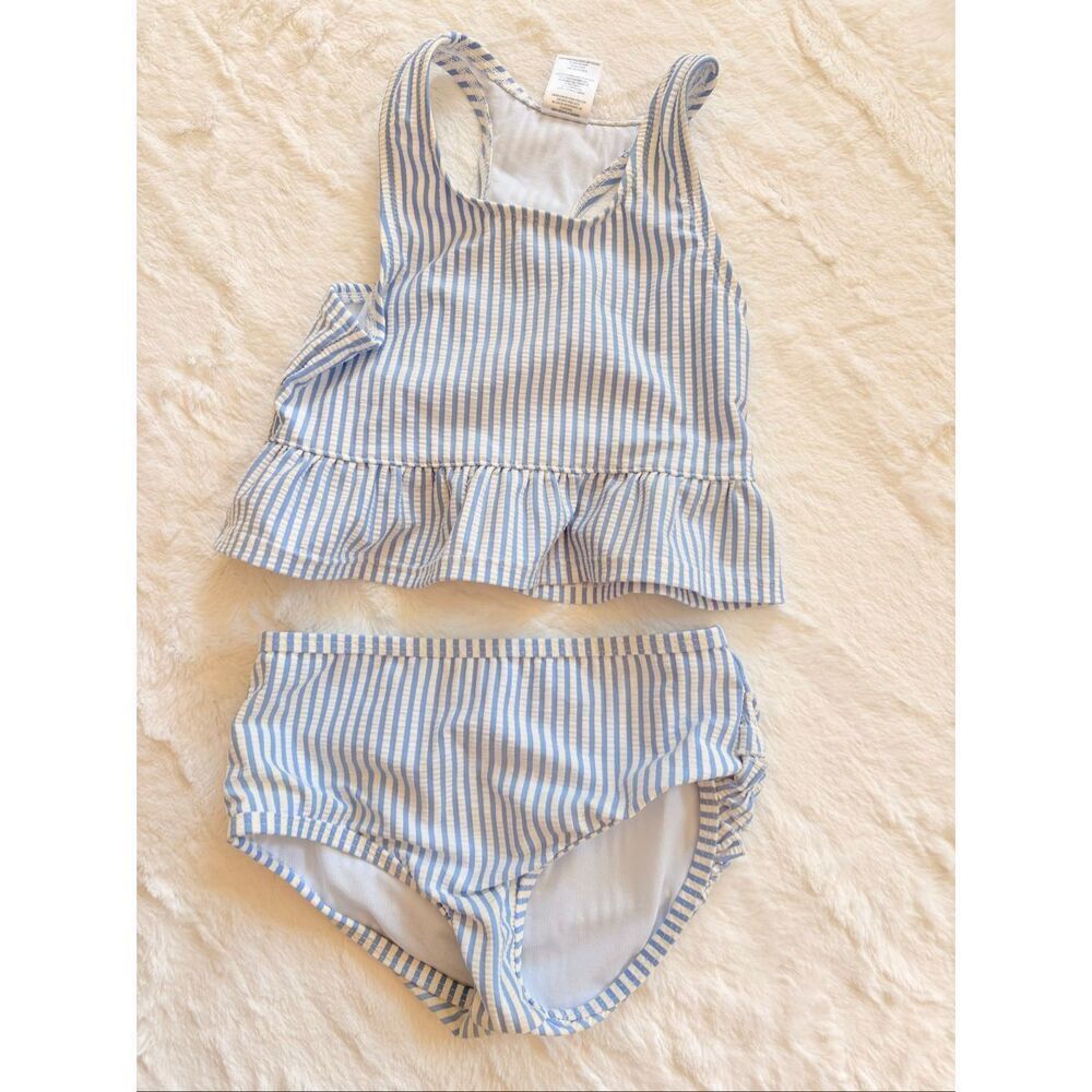 Ruffle butts Two Piece Stripes Swim Size 4T